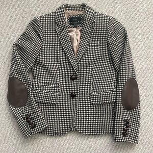 J CREW • Schoolboy Houndstooth Blazer • Size 0